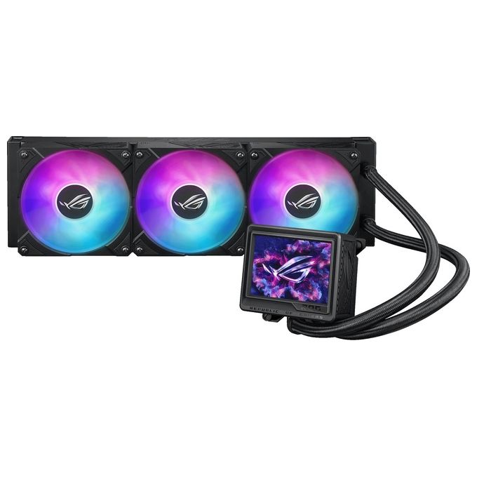 ASUS 90RC0131-M0EAY0 ROG Ryujin III Raffreddatore Liquido All-in-One 360 mm 3 ventole 12 cm Display LCD ARGB colore Nero