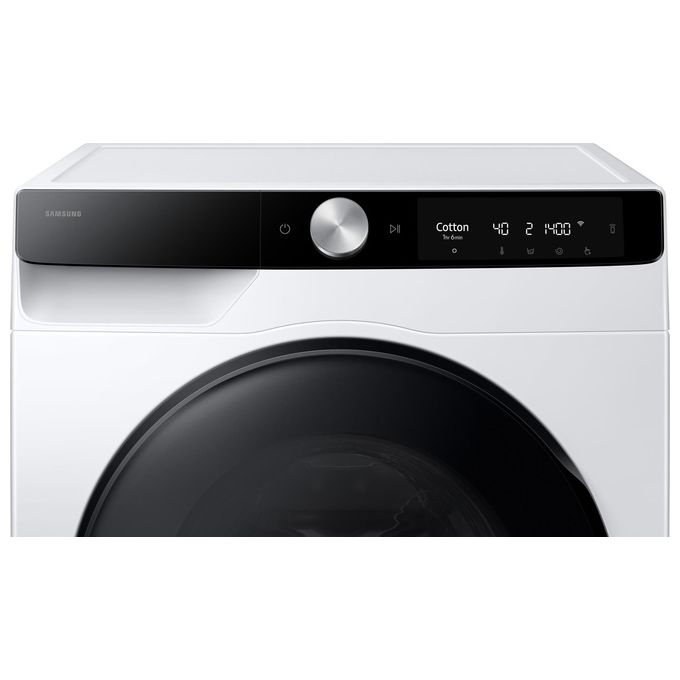 Samsung WD90DG6B85BKU3 AI Control Lavasciuga Frontale 9-6 Kg 1400 rpm Classe A EcoDosatore AI Wash Wi-Fi (85x60x60 cm) colore Nero Bianco
