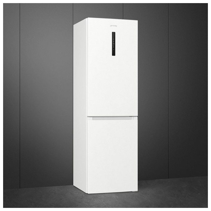 Smeg RC18WDNE Frigorifero Combinato 300 L 185 cm Classe E 38 dB Total No Frost Multiflow Display LED (185x60x59 cm) colore Bianco