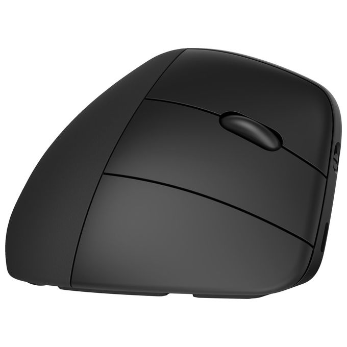 HP 6H1A5AA 925 Mouse Ergonomico Verticale Wireless RF Bluetooth 4000 DPI 6 Tasti Ricaricabile USB Type-C colore Nero