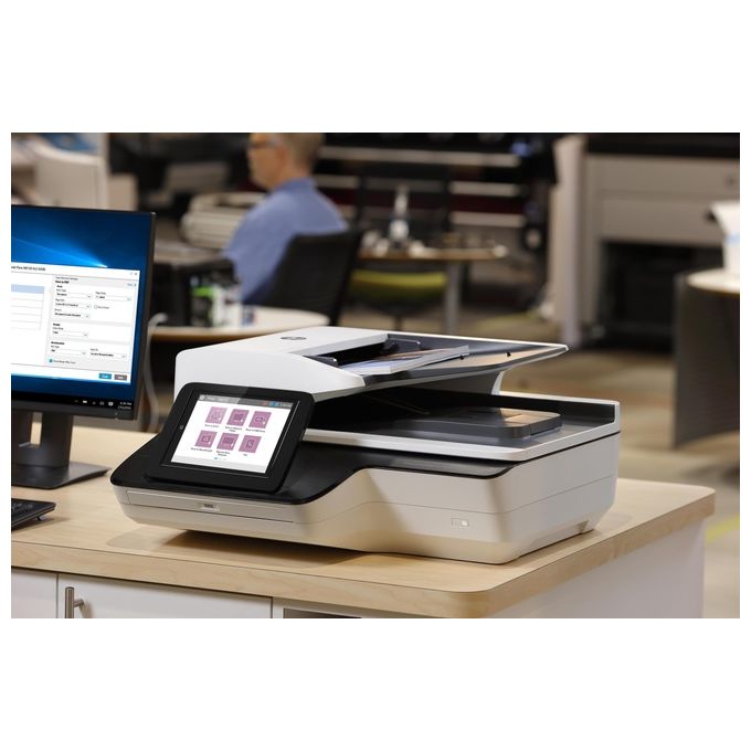 HP Scanjet Enterprise Flow N9120 fn2 600x600 Dpi Flatbed and ADF Scanner Nero-Bianco A3