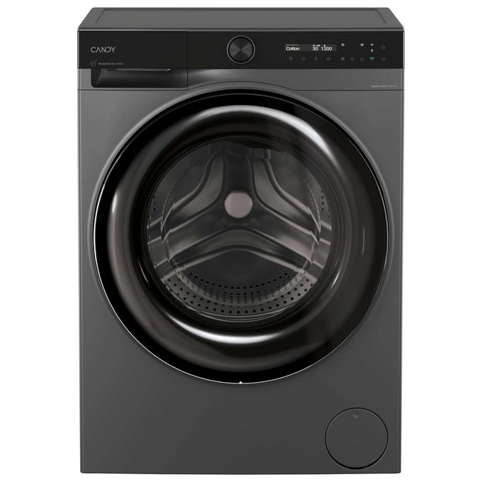 Candy BS 48SB6G-S Lavatrice Slim 8 Kg Classe A-10% Profondita' 49 cm Centrifuga 1400 giri Inverter Vapore Wi-Fi colore Antracite