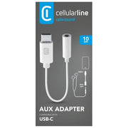 Cellular Line Adattatore 3,5mm Jack da Usb Type-C