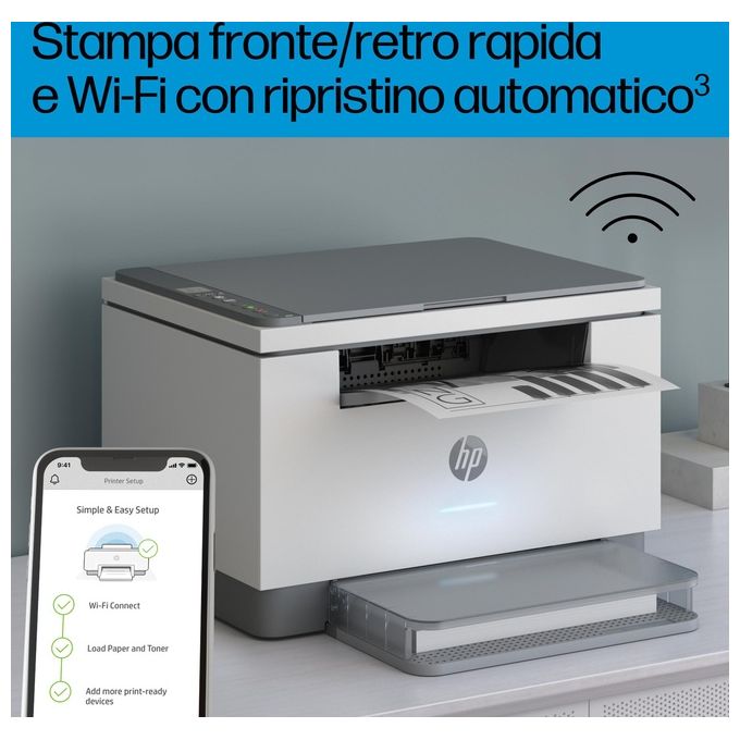 HP 6GW99F LaserJet M234dw Stampante Multifunzione Laser A4 Mono 29 ppm Wi-Fi Ethernet USB colore Grigio