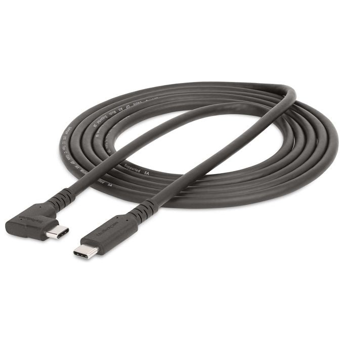 Startech.com Cavo Usb-c Angolare Robusto da 2mt Cavo di Trasferimento Dati Usb Type-c ad Angolo Retto