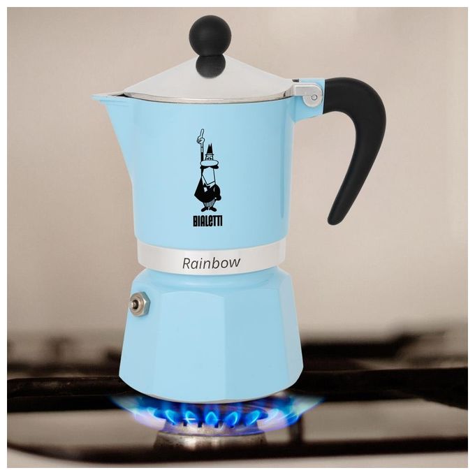 Bialetti Rainbow Moka 1 Tazza Azzurra