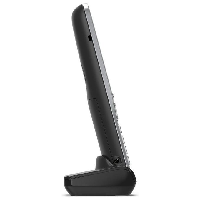 Gigaset L36852-H3023-B101 COMFORT 500A duo Telefono analogico DECT con vivavoce e identificatore di chiamata colore Nero Argento