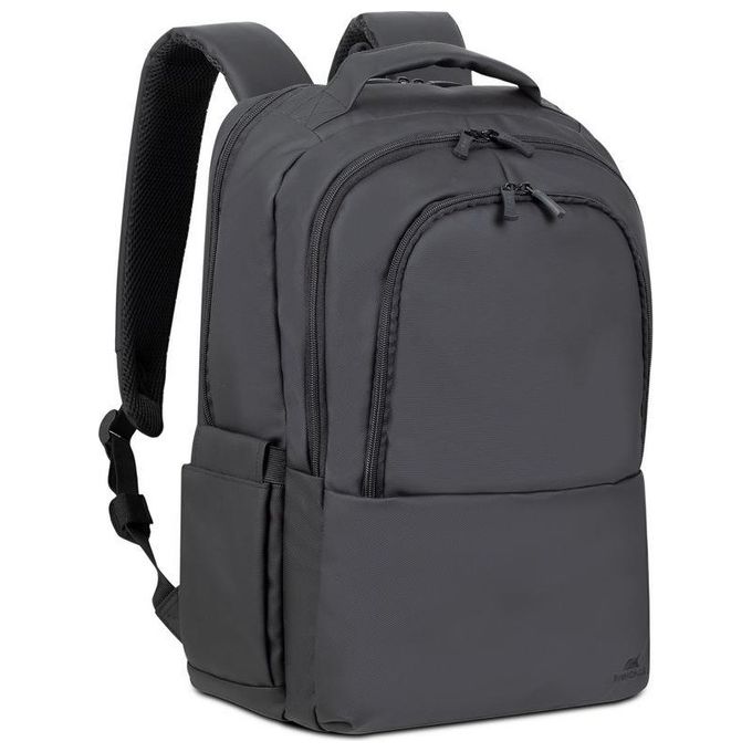 Rivacase 8435 BLACK ECO BACKPACK Tegel Zaino per Laptop fino a 15.6'' con Materiale Riciclato RPET Impermeabile colore Nero