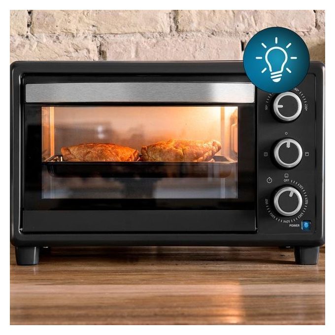 Cecotec 03817 BakeandToast 2300 Black Fornetto elettrico 23 L 1500 W Grill Timer 60 min colore Nero
