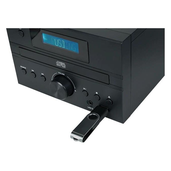 Thomson MIC123BT Microsistema audio per la casa 50 W Bluetooth 5.0 Radio FM CD USB AUX colore Nero