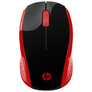 HP 2HU82AA Mouse Wireless 200 Ottico RF 2.4 GHz 1000 DPI Ambidestro colore Rosso