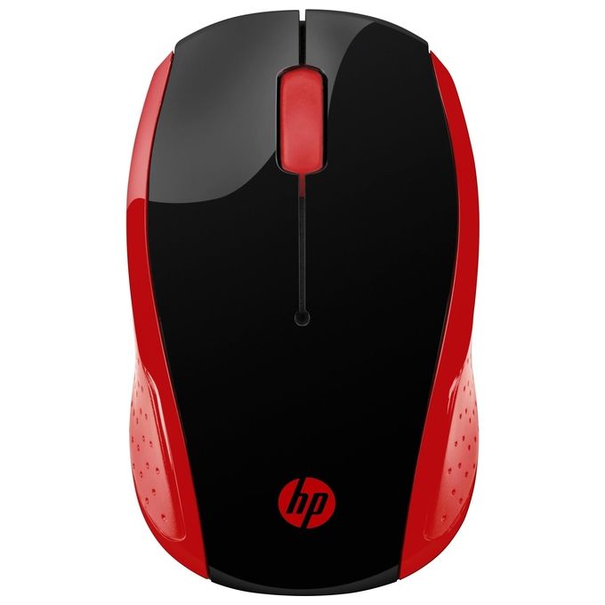 HP 2HU82AA Mouse Wireless 200 Ottico RF 2.4 GHz 1000 DPI Ambidestro colore Rosso