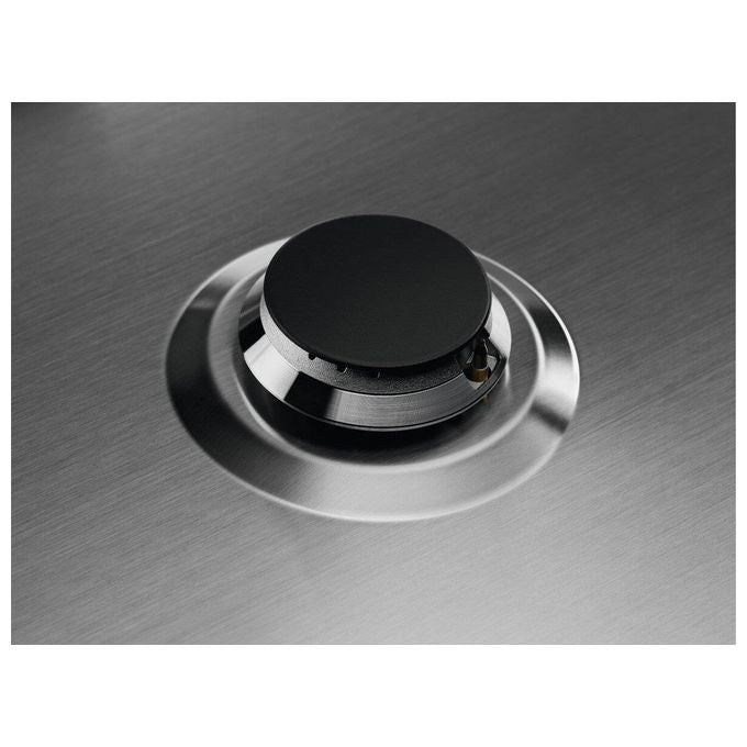 Electrolux KGU64361Z Piano cottura a gas Ultraflat 4 fuochi 1 bruciatore Wok multicorona Griglie in ghisa 60 cm Inox Antimpronta