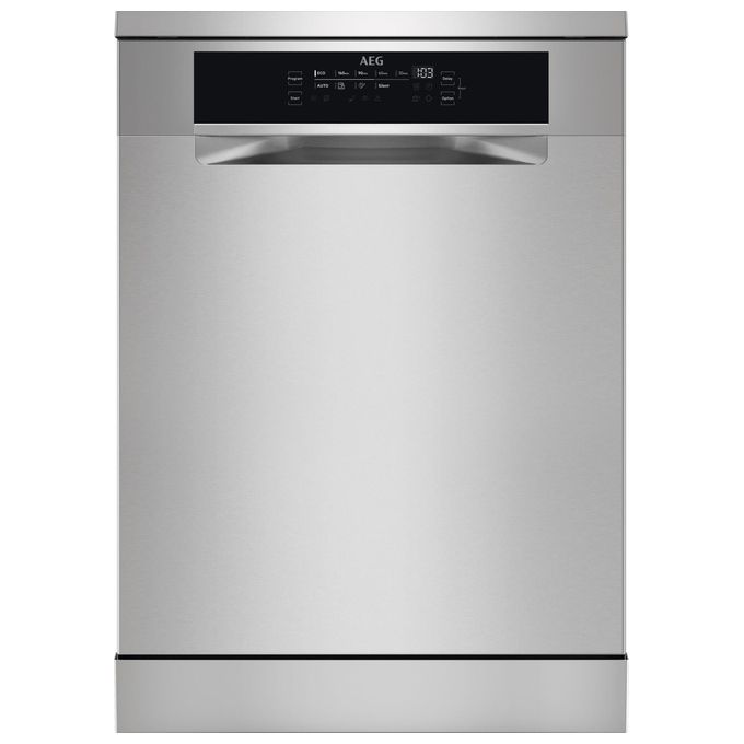 AEG FFB73747PM Serie 7000 Lavastoviglie Libera Installazione 15 coperti Classe D 40 dB AirDry Inverter GlassCare (85x60x60 cm) colore Acciaio Inox
