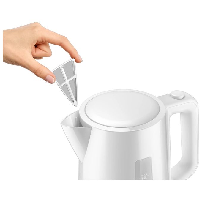 Philips HD9318-00 Serie 3000 Bollitore Elettrico 1,7 L 2200 W Filtro Anticalcare Spegnimento Automatico colore Bianco