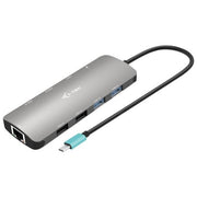 I-tec C31NANOHDM2DOCPD USB-C Metal Nano 2x Display Docking Station + Power Delivery 100 W 2 HDMI 2 USB 3.2 2 USB 2.0 USB-C Gigabit Ethernet colore Argento