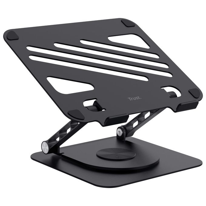 Trust 25482 Zeff Supporto per Notebook in Metallo regolabile fino a 16'' capacita' 10 Kg colore Nero