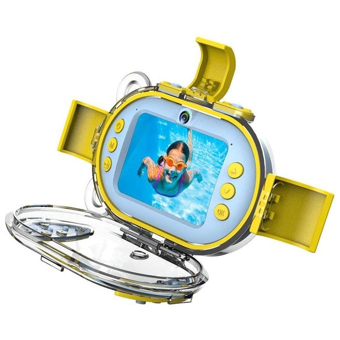 AgfaPhoto ARKCWBL Realikids Cam Waterproof Fotocamera Subacquea per Bambini impermeabile 10 m 2,4'' 16 Mpixels microSD 8 GB colore Blu