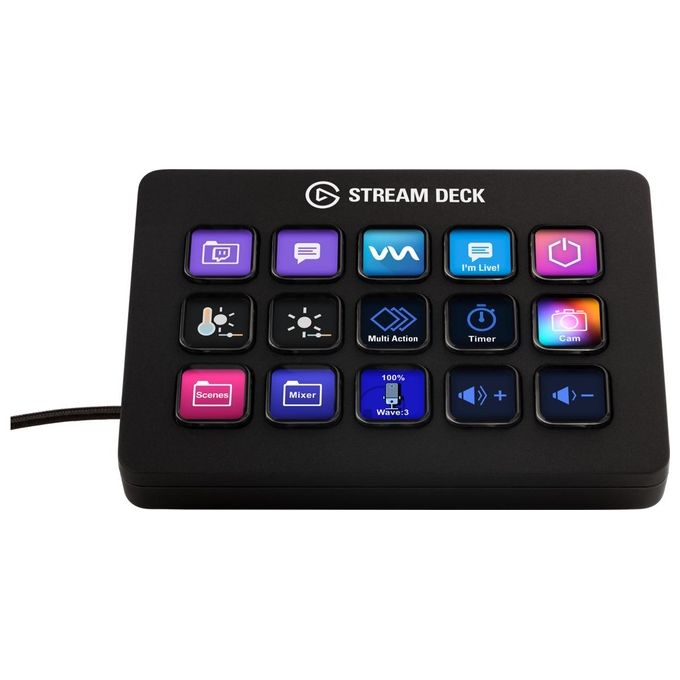 Elgato 10GBA9901 Stream Deck MK.2 Controller da Studio 15 Tasti LCD Programmabili USB colore Nero