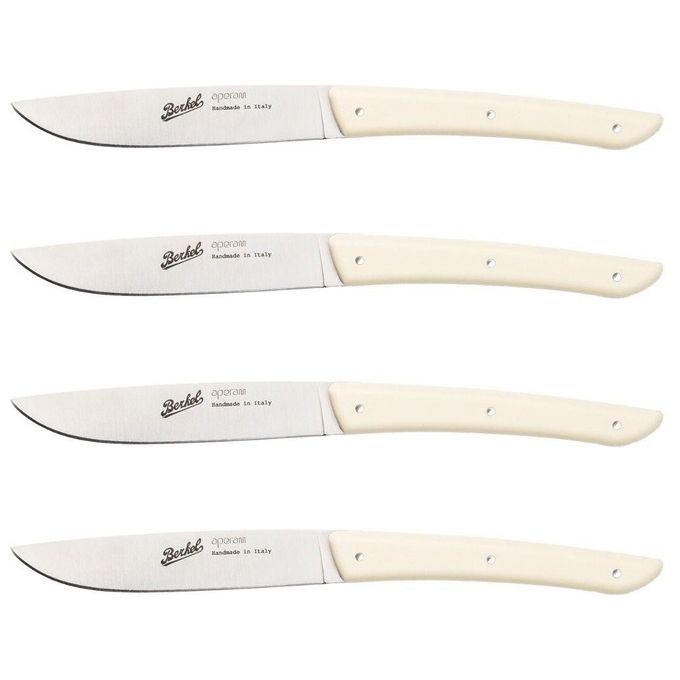 Berkel Set Coltelli da Bistecca 4 Pezzi Color Crema
