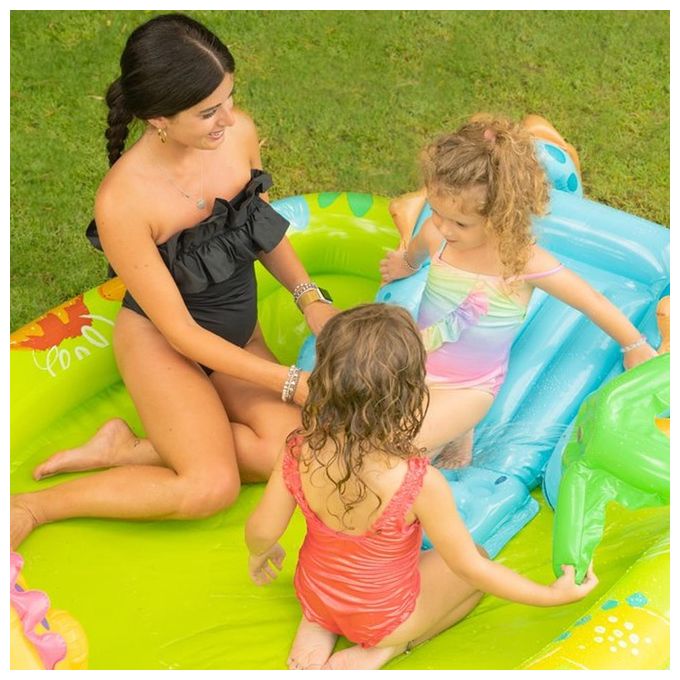 Intex 57166NP Centro giochi gonfiabile con dinosauri Vinile Multicolore 191 x 152 x 58 cm