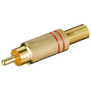 Goobay Rca Plug Cavo di Collegamento Oro