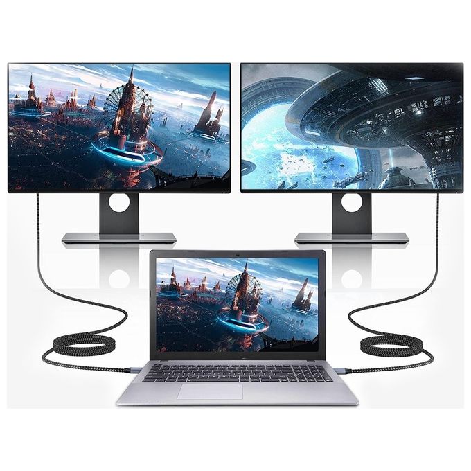 Conceptronic ABBY10G Cavo e Adattatore Video 2mt Usb Tipo-c Hdmi Grigio