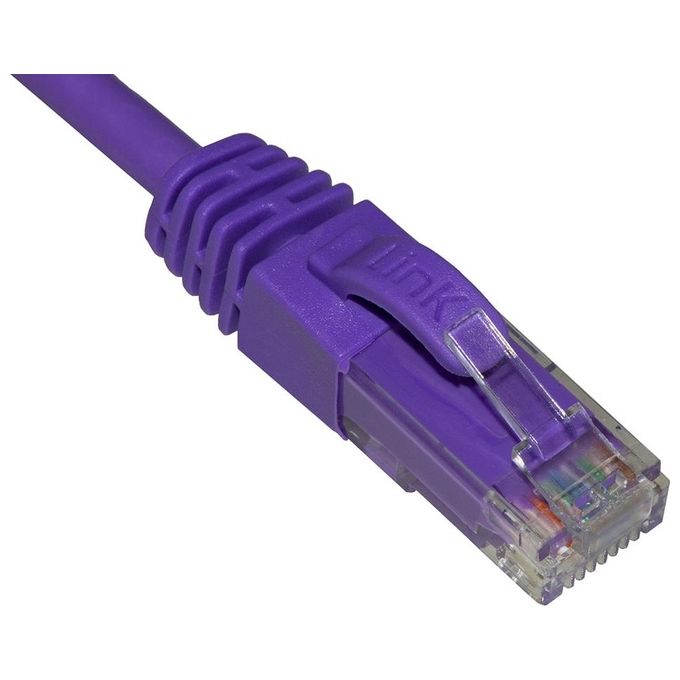 Link Cavo di Rete Categoria 6a Non Schermato Utp Awg24 Viola Halogenfree 2mt