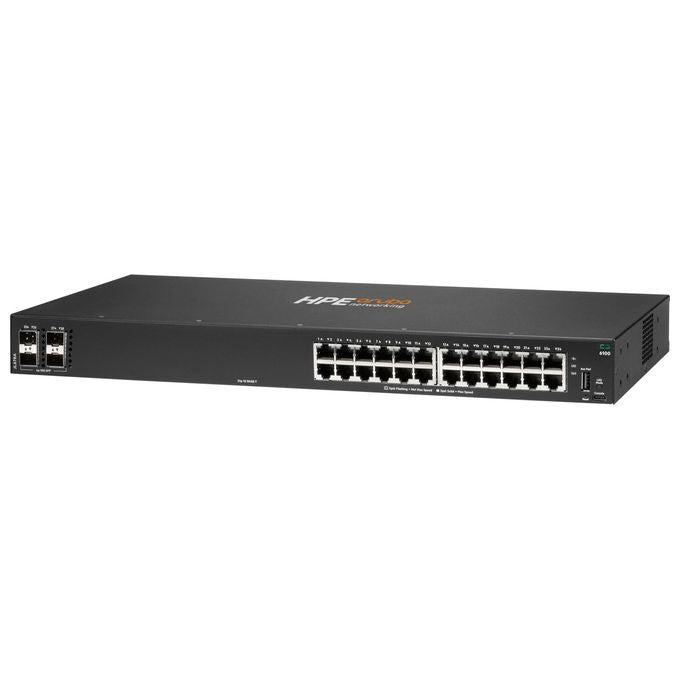 HPE JL678A Aruba Networking CX 6100 Switch Gestito Layer 3 24 Porte Gigabit Ethernet 4 SFP+ 1G 10G colore Nero