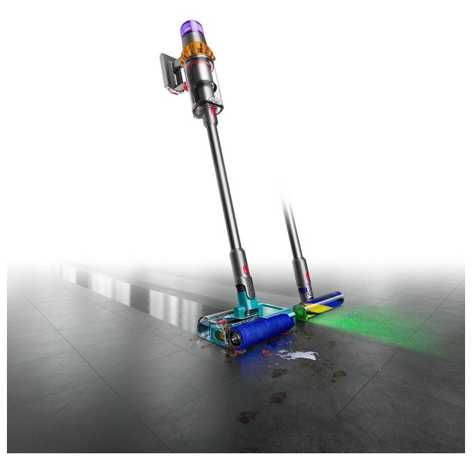 Dyson 448798-01 V15s Detect Submarine Aspirapolvere senza filo secco e bagnato ciclonica 0,76 L 240 AW 60 min colore Nichel Giallo