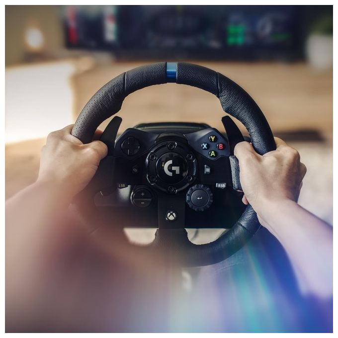 Logitech G G923 TrueForce Volante da Corsa con Pedali USB 2.0 PC Xbox One Xbox Series X S colore Nero