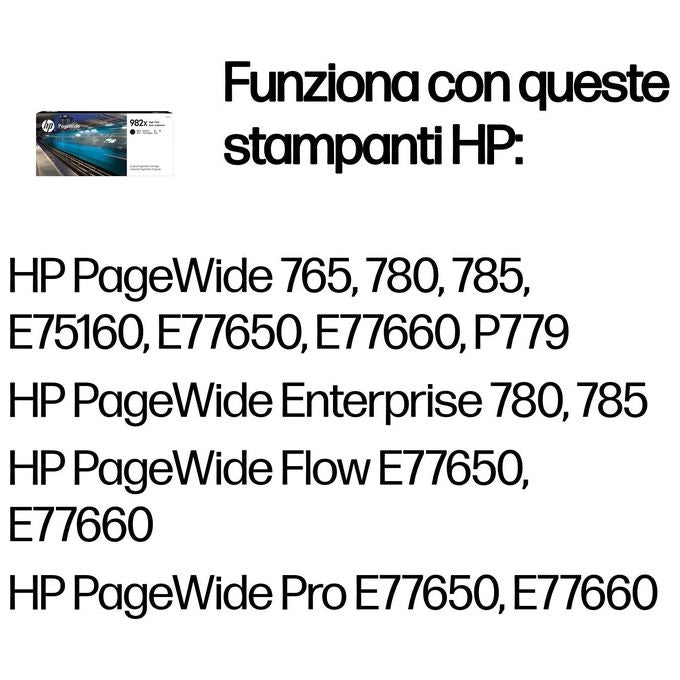 HP 982x Cartuccia d'Inchiostro Originale Alta Capacita' Nero