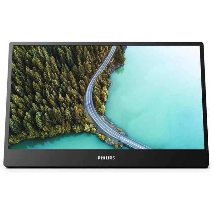 PHILIPS 16B1P3302D-00 Monitor Portatile USB-C 16'' IPS Risoluzione Full HD Angolo di Visione 170-170 Gradi Inclinazione Supporto 0-90 Gradi colore Nero