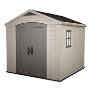 Keter Casetta da Giardino Factor 8X8 in Resina 256,5x255x243h Beige
