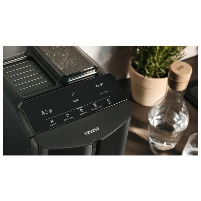 Siemens TF301E19 EQ300 Macchina da caffe' automatica 1,4 L 15 bar 1300 W OneTouch MilkPerfect colore Nero piano lucido