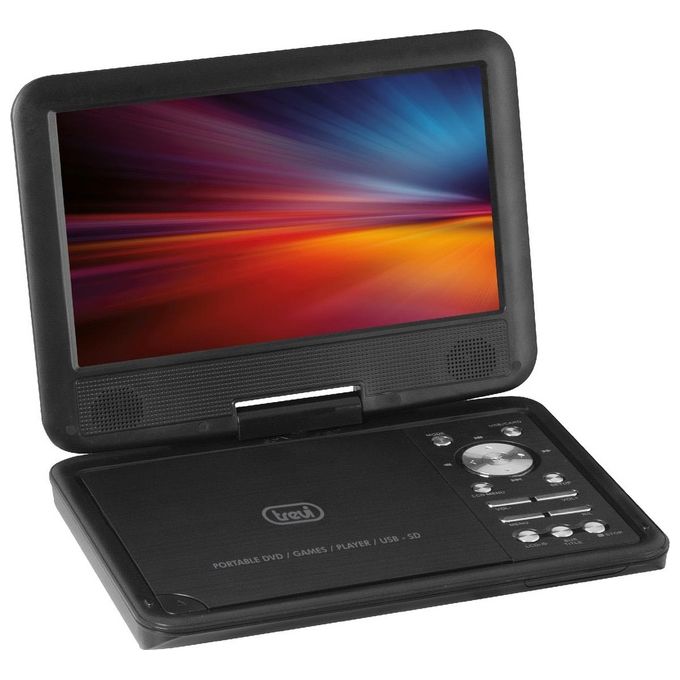 Trevi PDX 1409 S2 Lettore DVD Portatile Schermo LCD 9'' DVD CD MP3 USB SD colore Nero