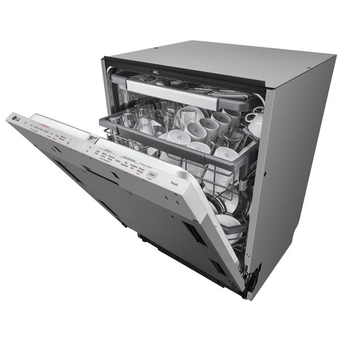 LG DB365TXS QuadWash Lavastoviglie Incasso a Scomparsa Totale 14 coperti Classe B 43 dB TrueSteam Wi-Fi (55x60x82 cm) colore Acciaio Inox