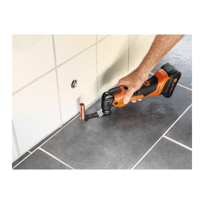 FEIN 71293863000 MultiMaster AMM 500 Plus Top AS Multitool Cordless 18 V con Batteria Li-Ion 11000 18500 oscillazioni min peso 1 3 Kg colore Nero