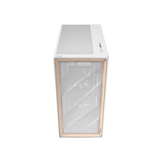 Antec FLUX WHITE Case PC Mid Tower con Vetro Temperato e Pannello Frontale in Legno di Betulla Supporto Radiatore 420 mm 5 Ventole PWM Incluse colore Bianco