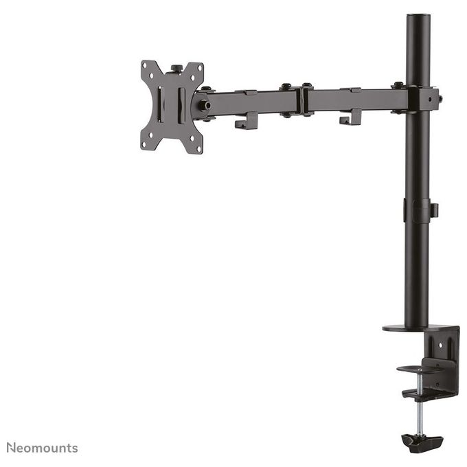 Neomounts FPMA-D550BLACK Braccio per Monitor Regolabile Altezza 0-440 mm Rotazione 360° Inclinazione 0-90° VESA 75x75 100x100 mm Gestione Cavi colore Nero
