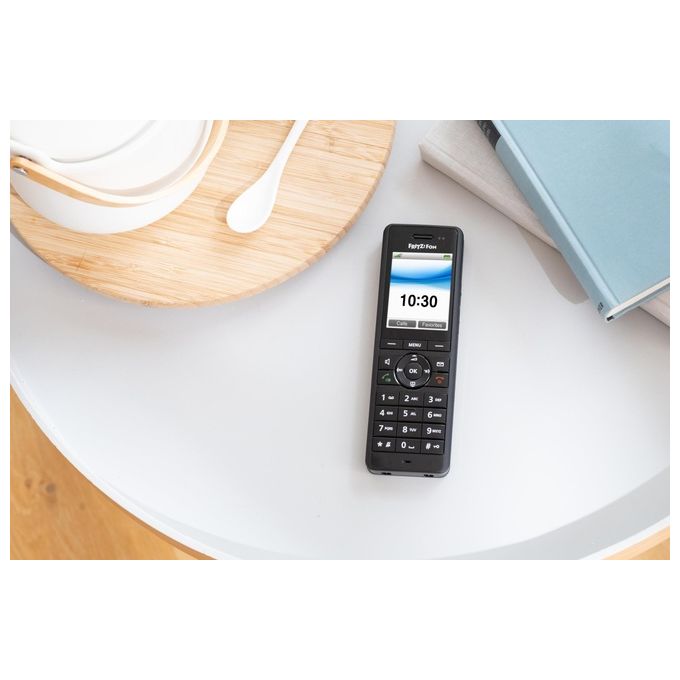 FRITZ! FRITZ!FON X6 INT Telefono Cordless DECT Vivavoce HD Segreteria Rubrica 100 voci colore Nero