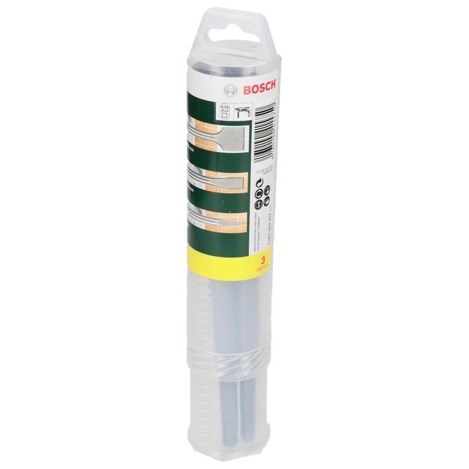 Bosch Set da 3 Pezzi di Scalpelli SDS Plus per Calcestruzzo e Muratura
