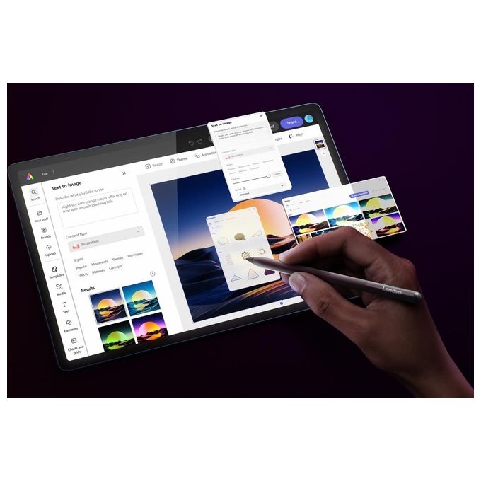 Lenovo ZAEG0015IT Yoga Tab Plus Tablet Android 12.7'' 3K Snapdragon 8 Gen 3 16 GB RAM 256 GB Wi-Fi 7 Android 14 Tastiera e Pennino inclusi colore Tidal Teal