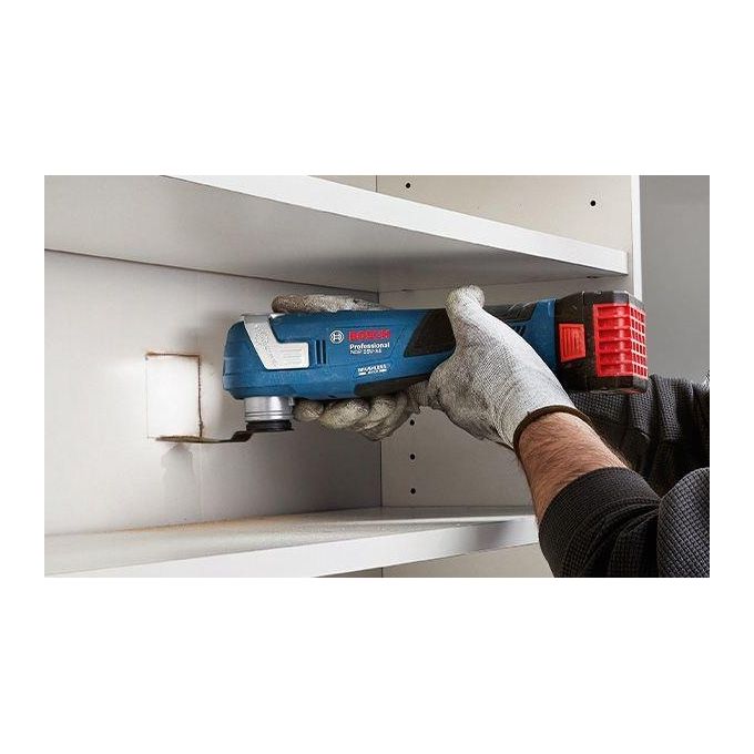 Bosch Professional 06018G2002 GOP 18V-34 Utensile Multifunzione a Batteria Motore Brushless Vibration Control Snap-In System Impugnatura Sottile 180 mm compatibile AMPShare colore Nero