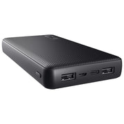 Trust 24676 Primo Power Bank 20000 mAh 3 Porte USB Ricarica Rapida 15W colore Nero
