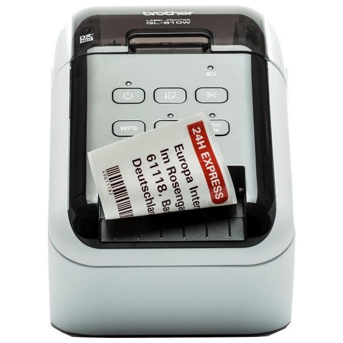 Brother QL-810WC Stampante per Etichette Termica Diretta A Colori 300x600 Dpi Con Cavo e Senza Cavo Dk
