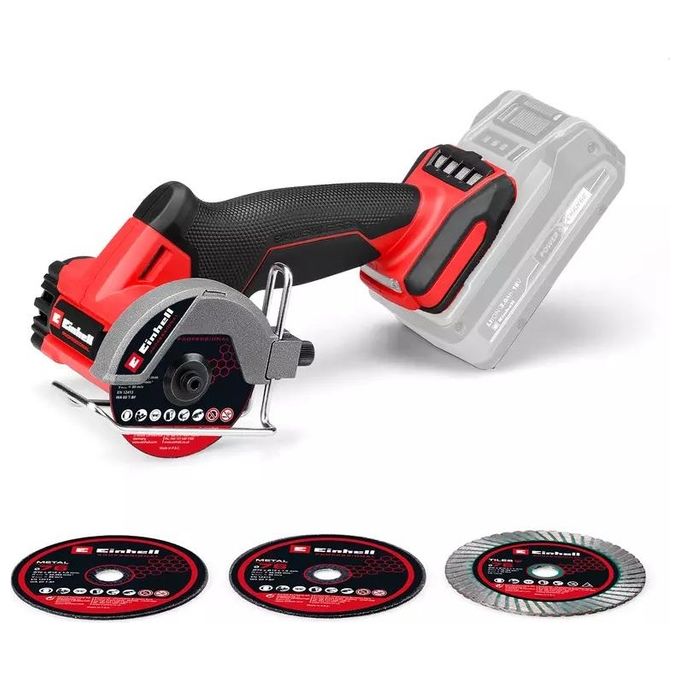 Einhell 4432000 TP-CO 18-76-C Li BL Smerigliatrice angolare a batteria 76 mm 20000 rpm Motore brushless 0.74 Kg colore Nero Rosso