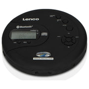 Lenco CD-300 Lettore CD Portatile Bluetooth Antishock MP3 Batterie Ricaricabili NiMH Jack 3.5 mm colore Nero