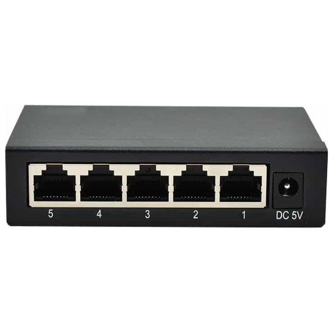 DiProgress Switch Ethernet Desktop 5 Porte 10-100 Metal
