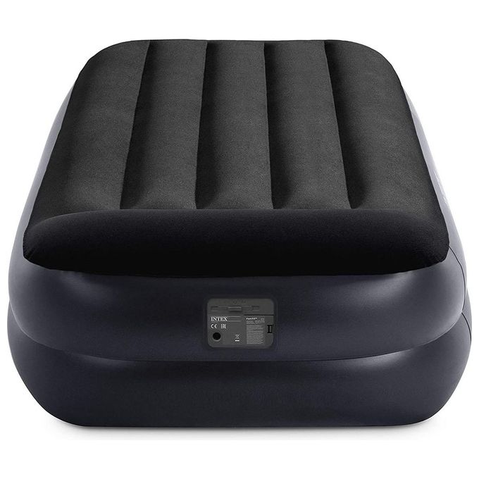 Intex Materasso Dura-Beam Pillow Rest Singolo Con Tecnologia Fiber Tech, Pompa